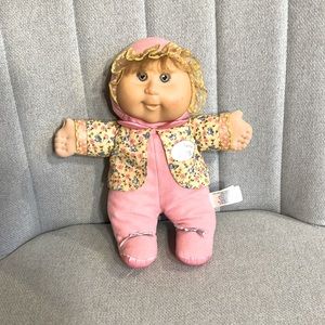 Celebrate CPK Cabbage Patch Kid Brunette Baby Doll 11" Girl Pink Flowers 2008